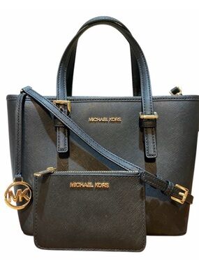 MICHAEL KORS Black Saffiano leather bag and wallet bundle set 🖤🖤🖤